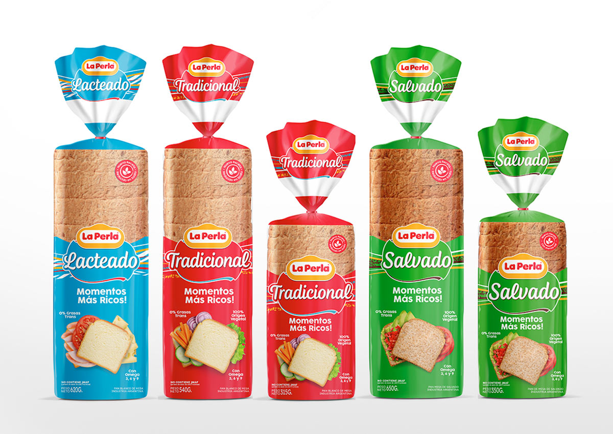 Imaginity, La Perla, Bread, Branding and Packaging Design, Sliced Bread Flavors line
