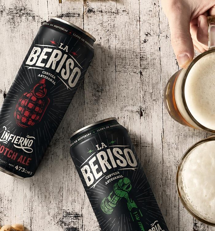 Imaginity, La Beriso, Craft Beer, Packaging Can Design, Blending Rock N´Roll Spirit