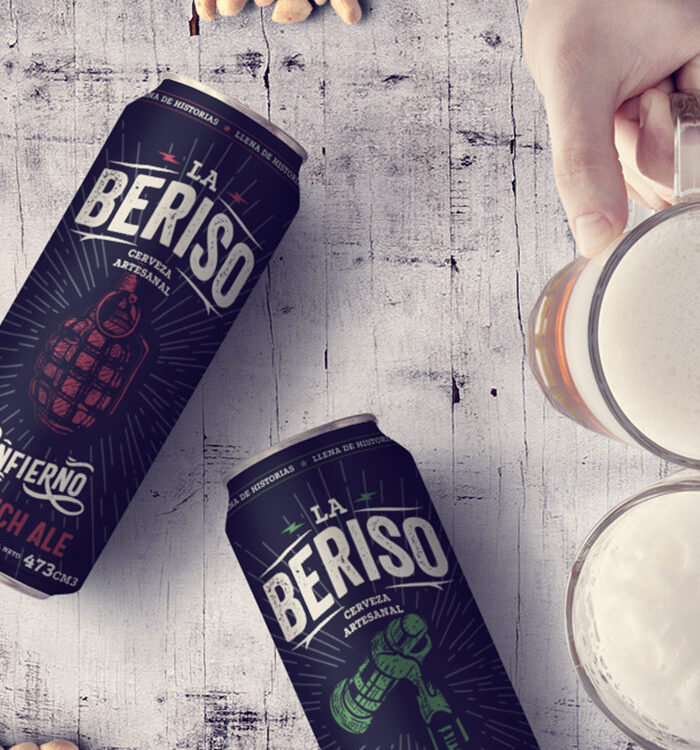Imaginity, La Beriso, Cerveza Artesanal, Packaging, Lata, Diseño, Música, Banda de Rock