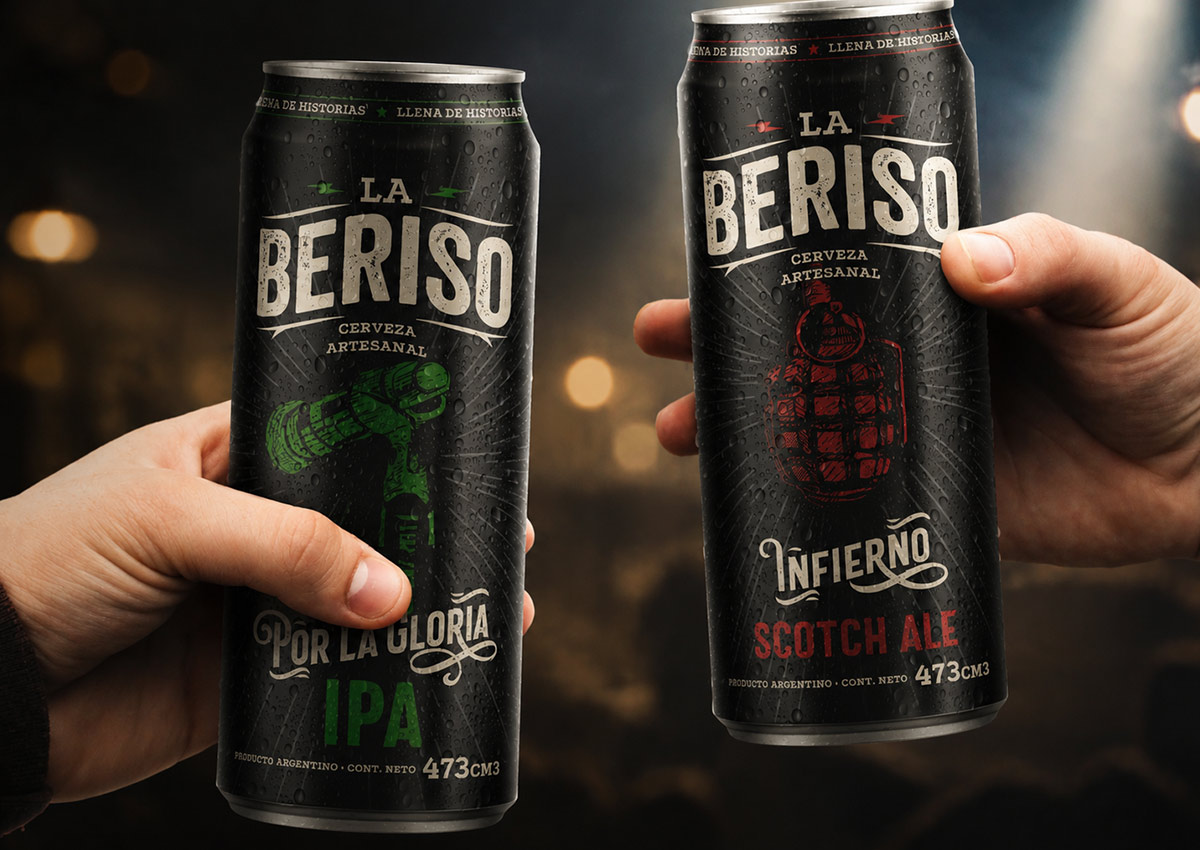 Imaginity, La Beriso, Craft Beer, Packaging Design, Friends, IPA, Infierno, Cans