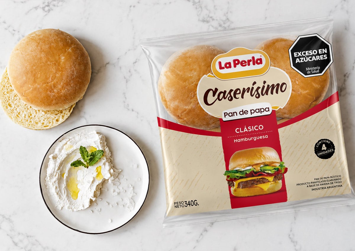 Imaginity, La Perla, Caserisimo, Packaging Design, Classic, Artisanal Potato Burger Bread