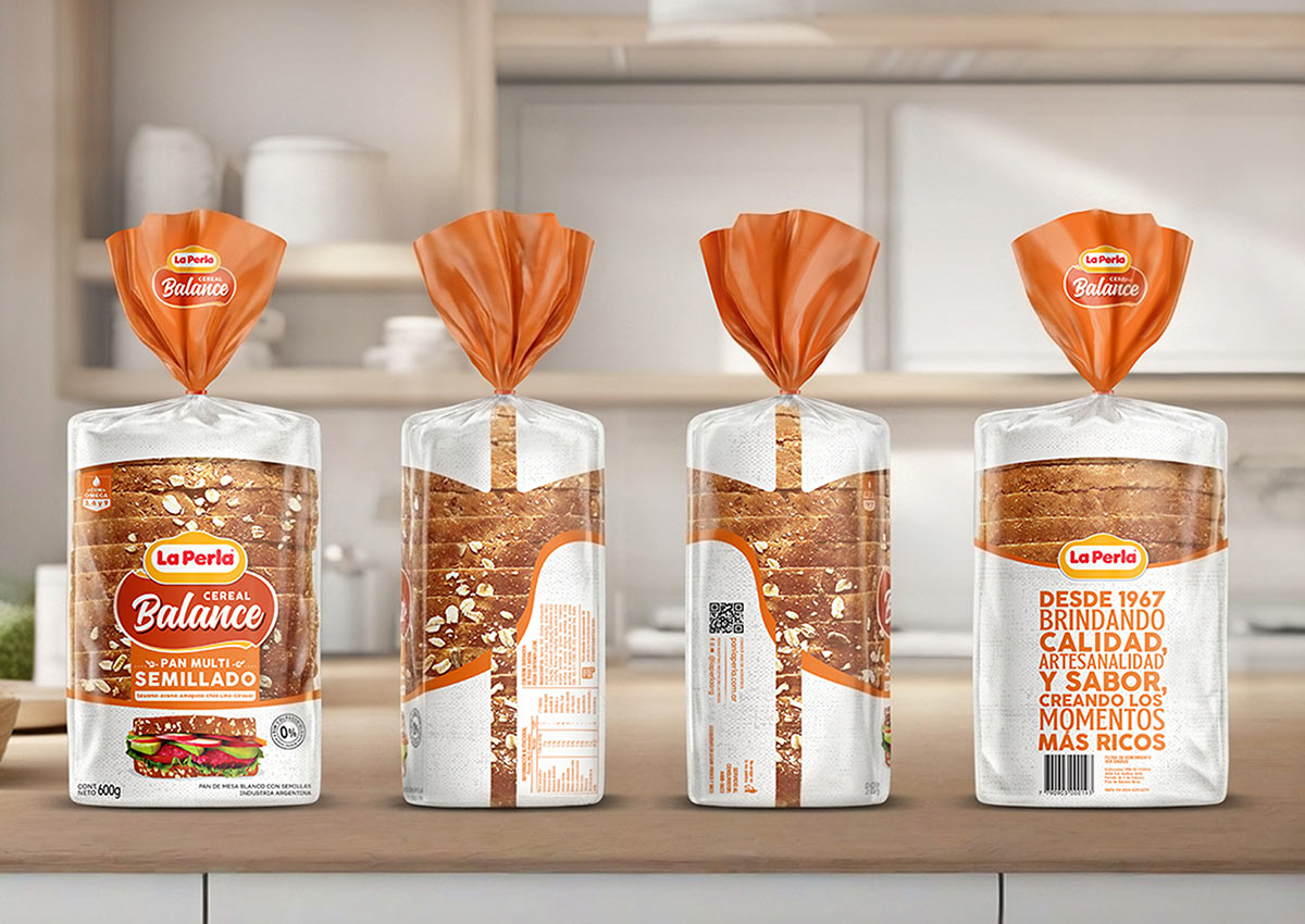 Imaginity, La Perla, Cereal Balance, Bread, Rebranding, Packaging Design, Multi Semillado, Dieline, Food
