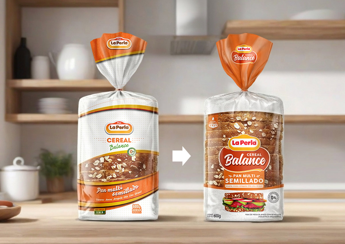 Imaginity, La Perla, Cereal Balance, Bread, Rebranding, Packaging Design, Multi Semillado