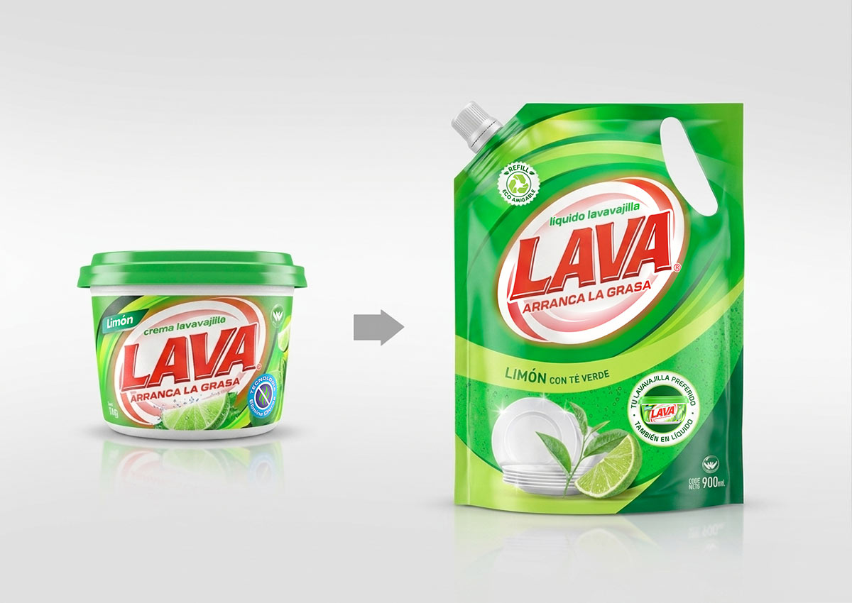 Imaginity, Lava, Dishwasher, Lemon, Packaging Design, Cream liquid Dishwasher