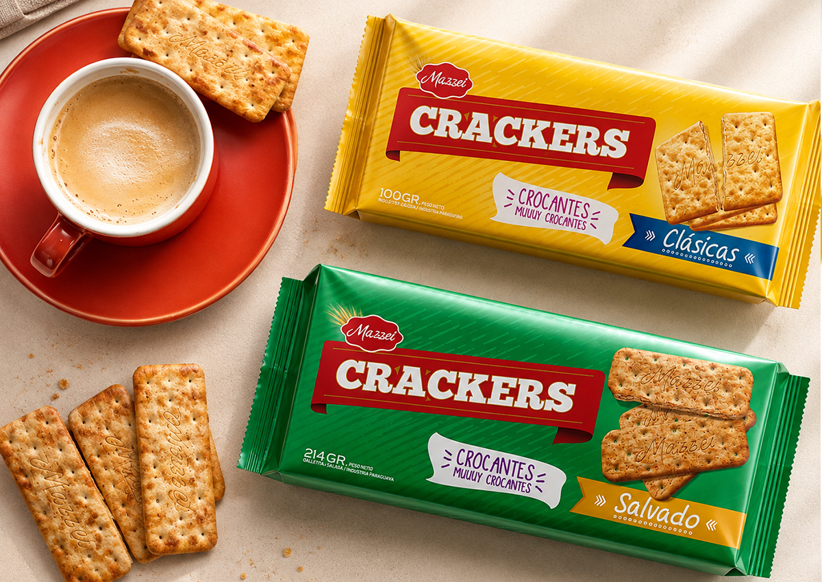 Imaginity, Mazzei, Crackers, Crackers, Packaging Design, Crunchy