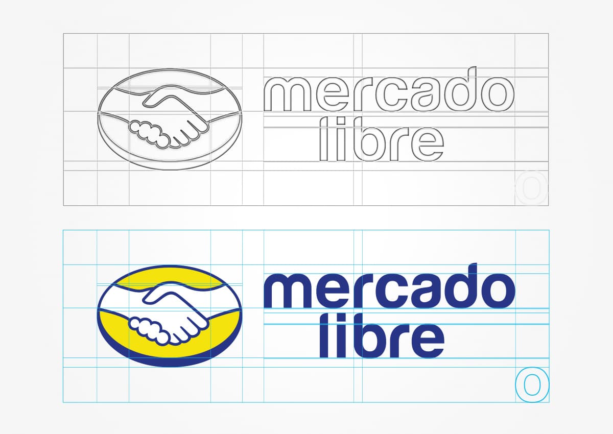 Imaginity, Mercado Libre, Branding, Logo Design, Sketch, Grid
