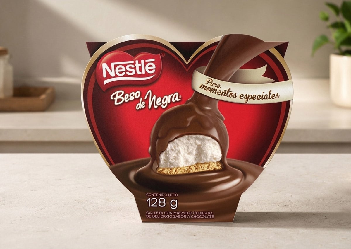 Nestlé, Beso De Negra, Beso De Amor, Special Edition, Pack Design, Doble Facing, Back, Seasonal Package, Front