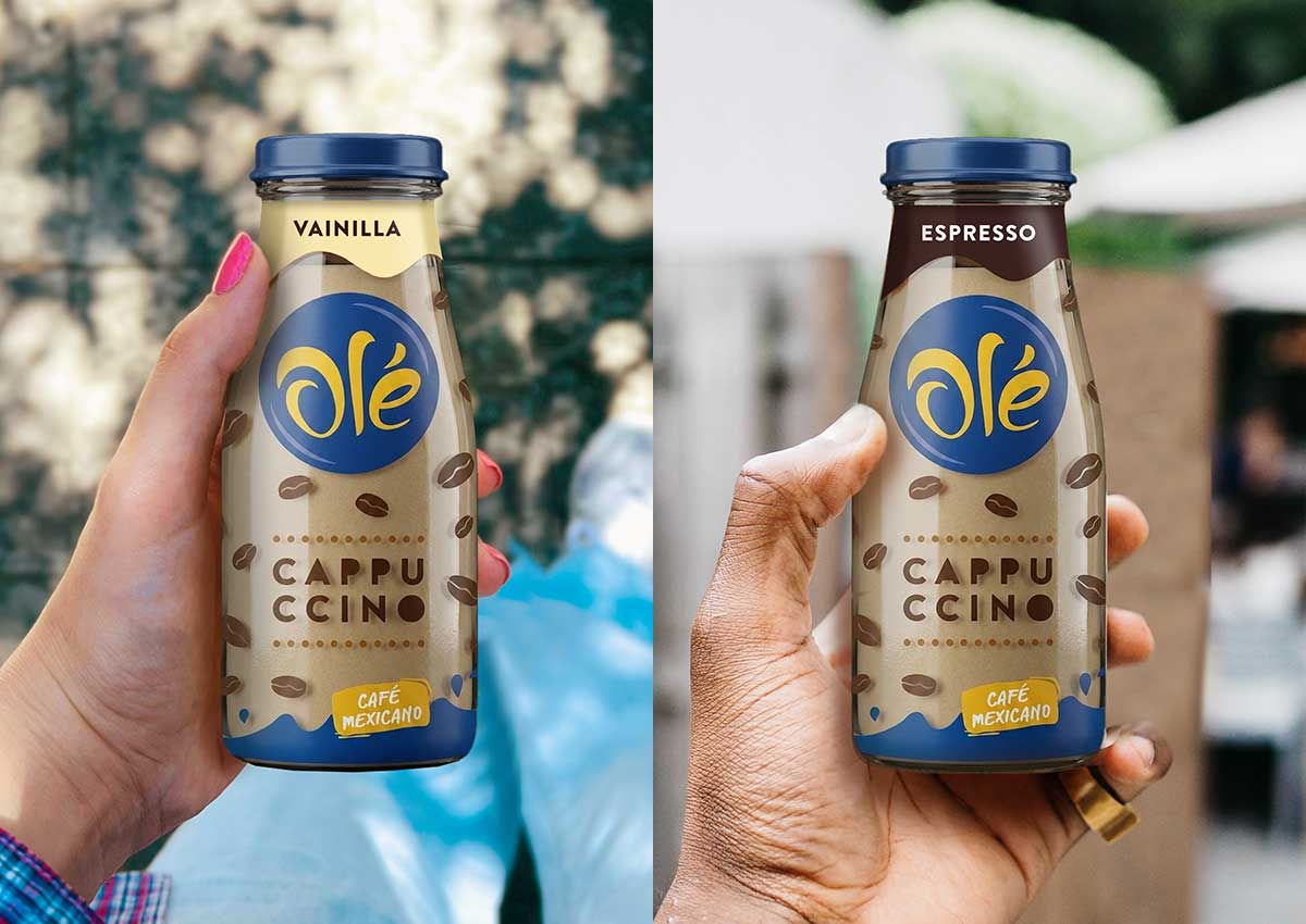 imaginity, ole, packaging design, man woman hands bottle