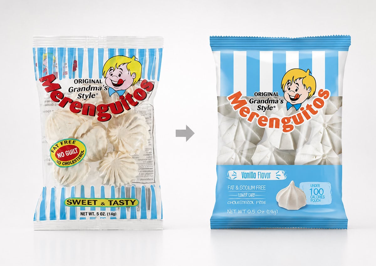 Imaginity, Original Grandma Style, Branding, Packaging Design, Before and After, USA