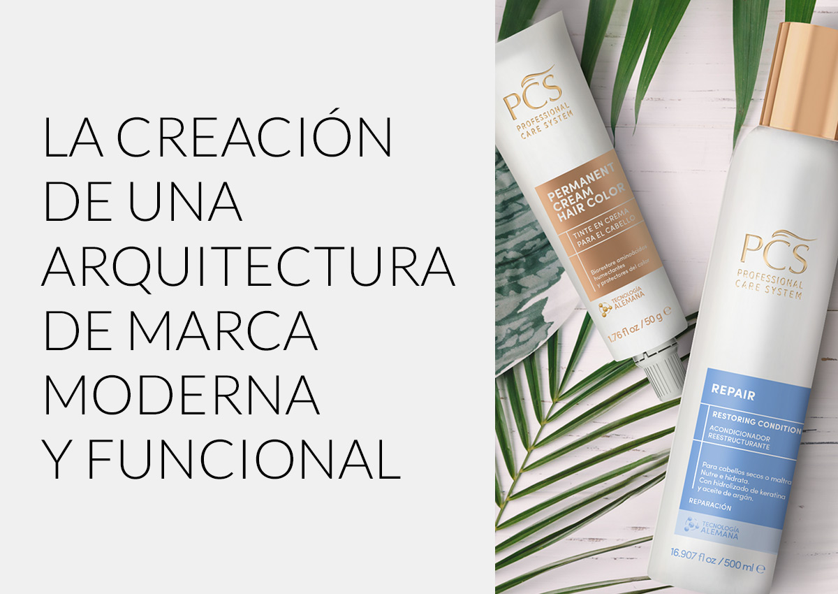 Imaginity, PCS, Professional Care System, Hair Treatment, Pack Design, Brand Architecture, Español