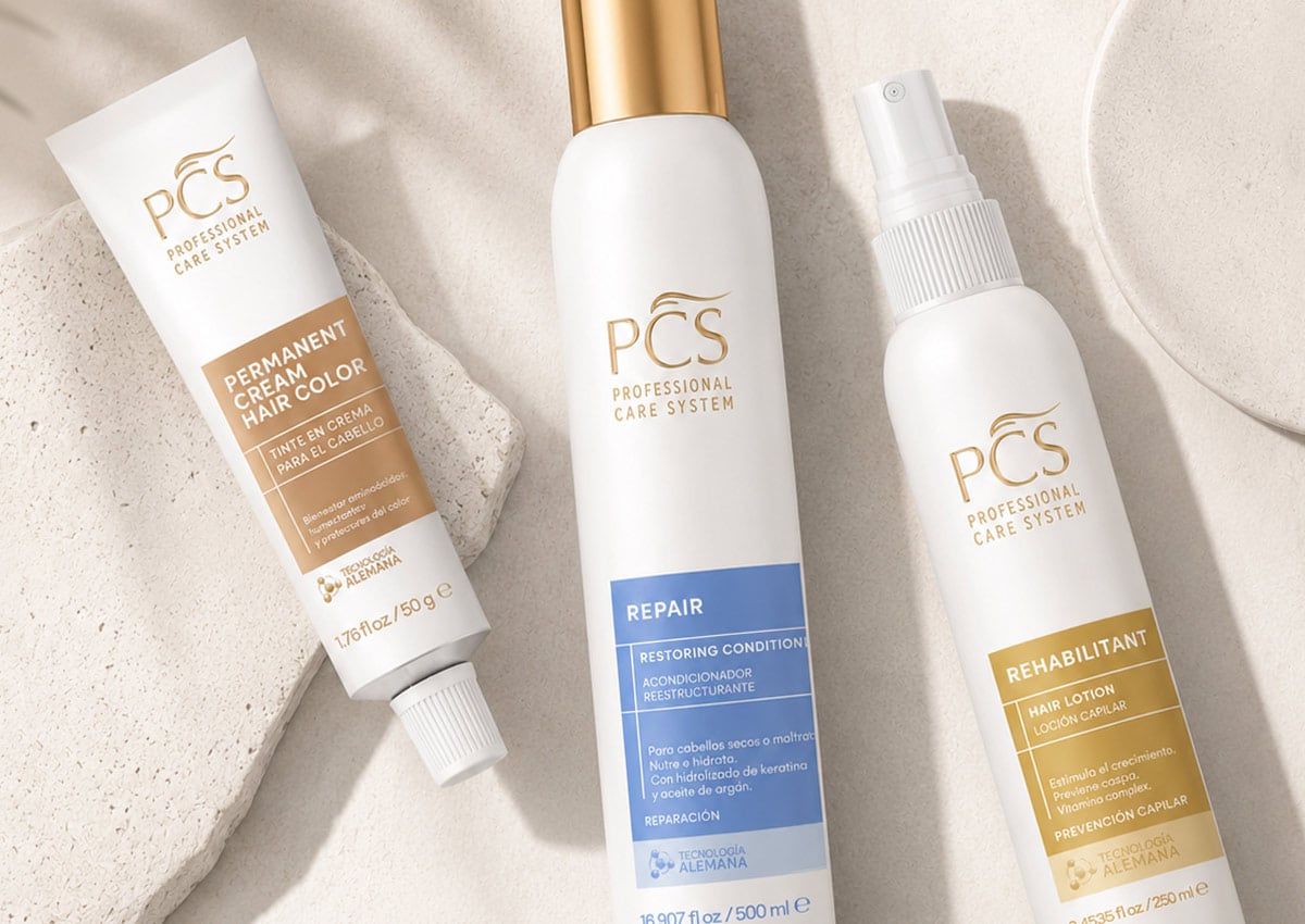 Imaginity, PCS, Professional Care System, Hair Treatment, Shampoo, Product Line, Pack Design