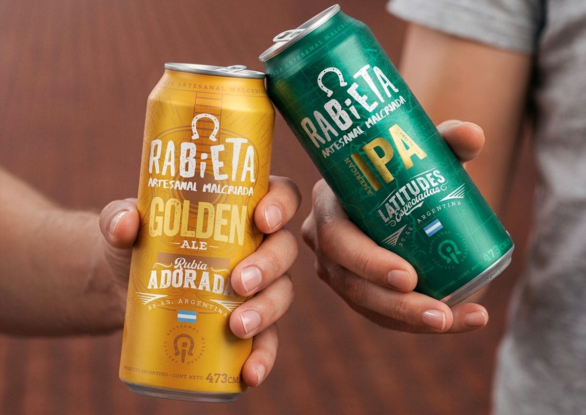 Imaginity, Rabieta, Beer, Packaging Design, Golden, Ipa