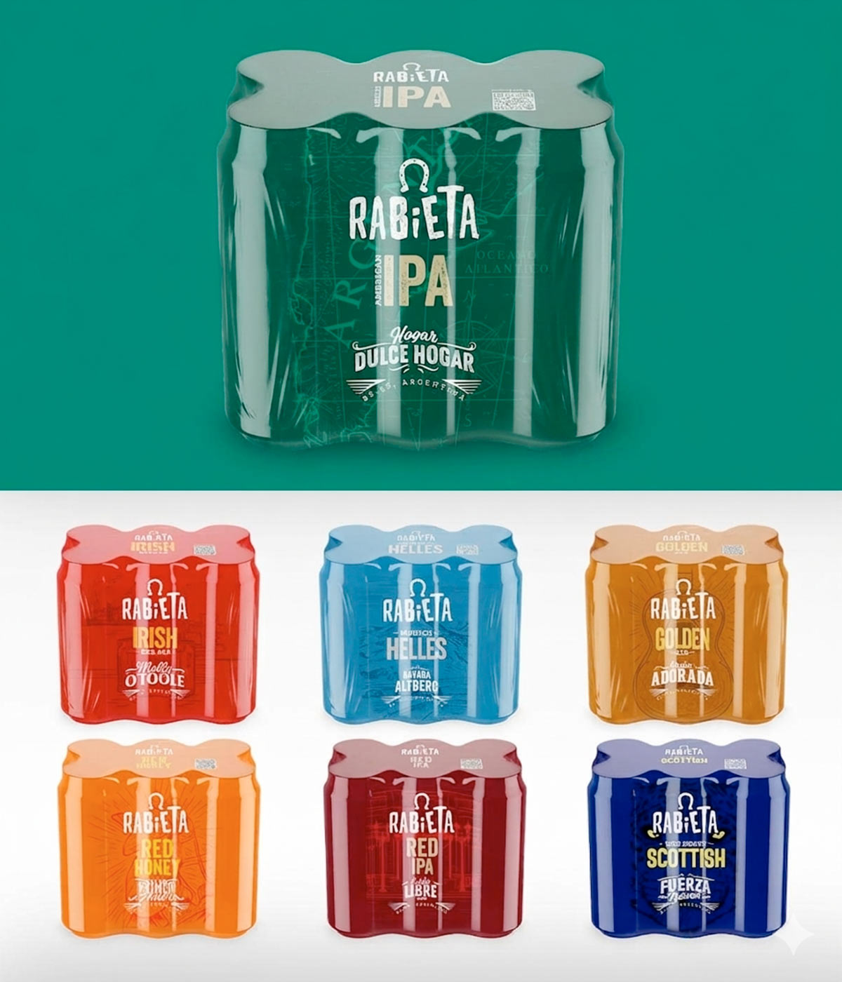 Imaginity, Rabieta, Beer, Packaging Design, Packs