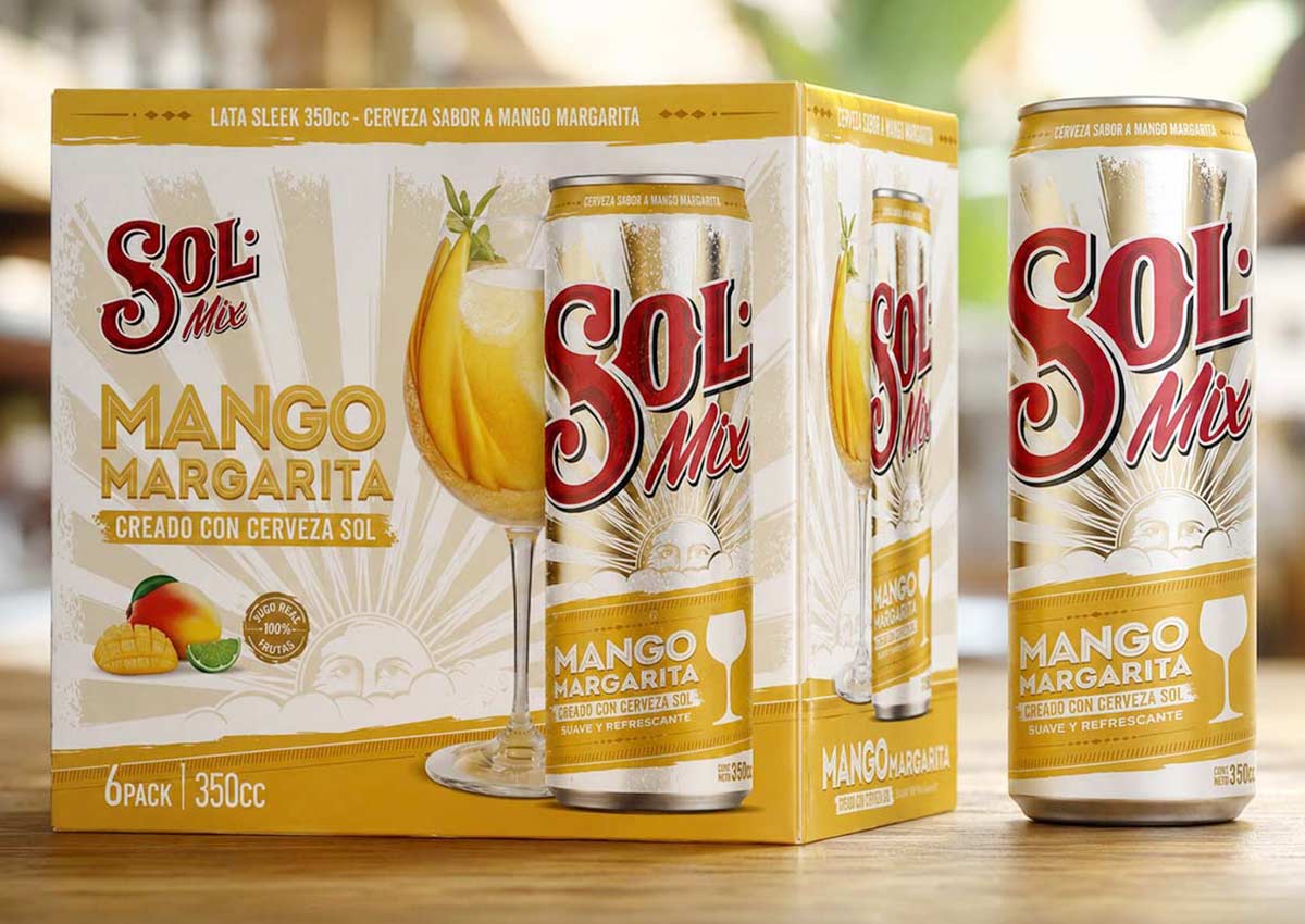 imaginity, sol mix, packaging design, 6pack mango