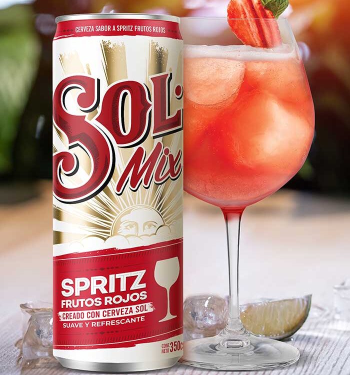 imaginity, sol mix, diseño de packaging, cocktail lata cerveza frutos rojos