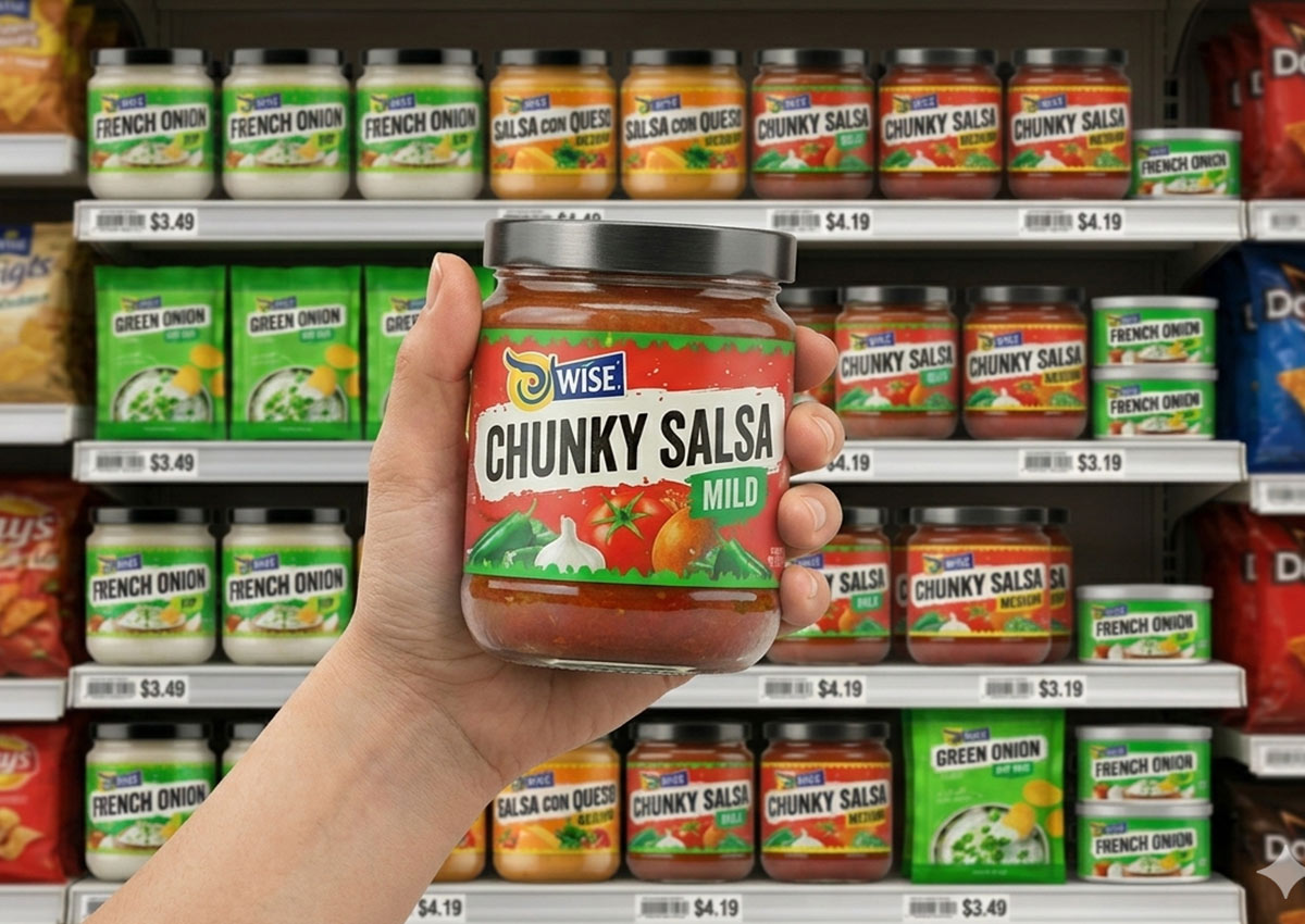 Imaginity, USA, Insights, Branding And Packaging For CPG Brands, Wise Snacks Salsas, Supermarket, Consumer