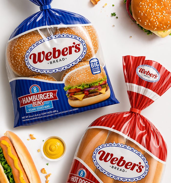 Imaginity, Webers, Hamburger and Hotdog Buns, Packaging Design, Bread