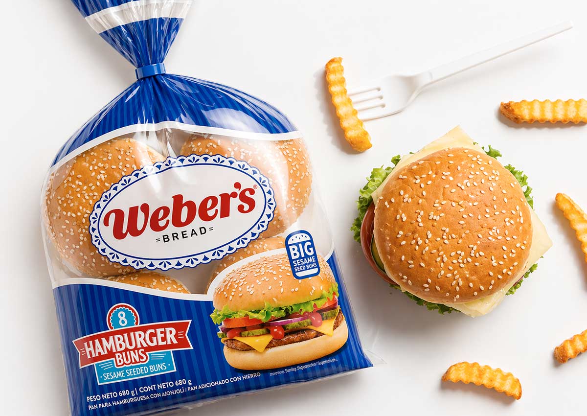 Imaginity, Webers, Hamburger Buns, Packaging Design, Pack