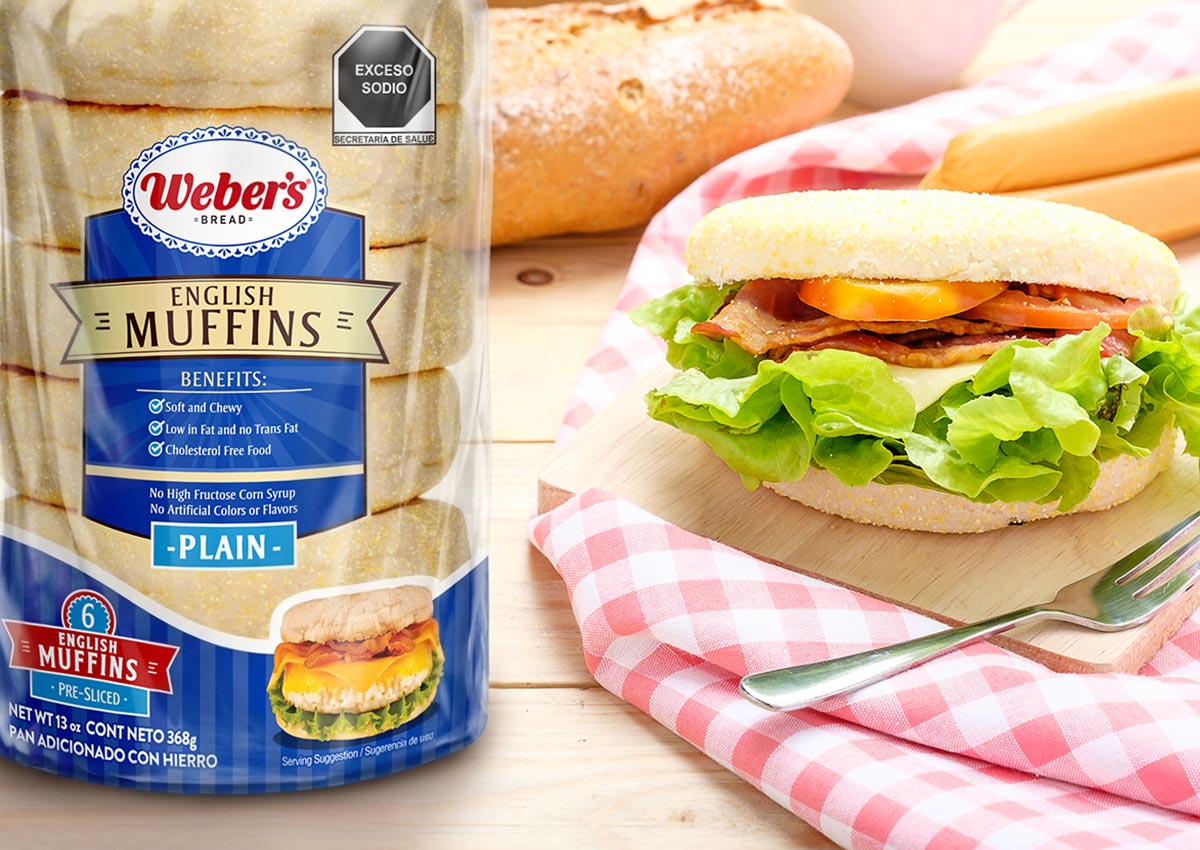 Imaginity, Weber´s, Bread, English Muffins, Plain, Breakfast, Food, Sandwich