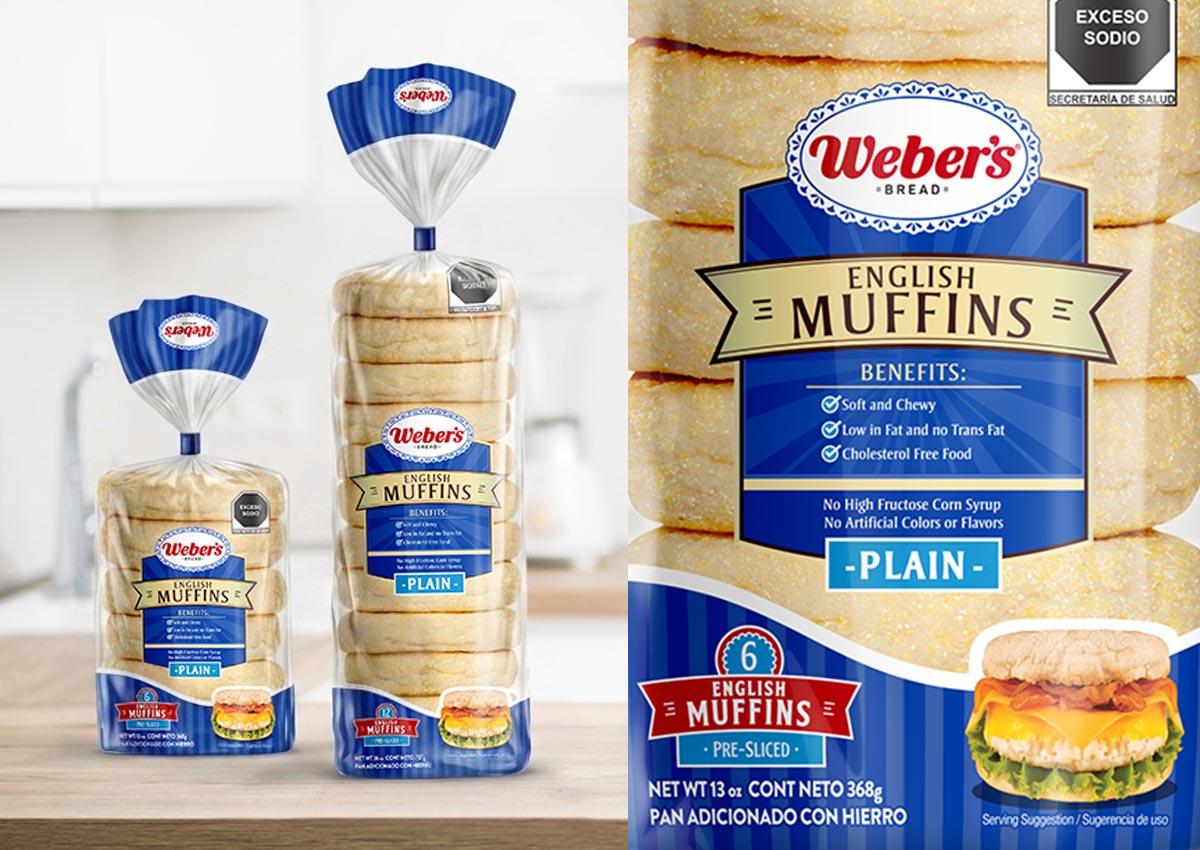 Imaginity, Weber´s, English Muffins, Plain, Traditional Bread