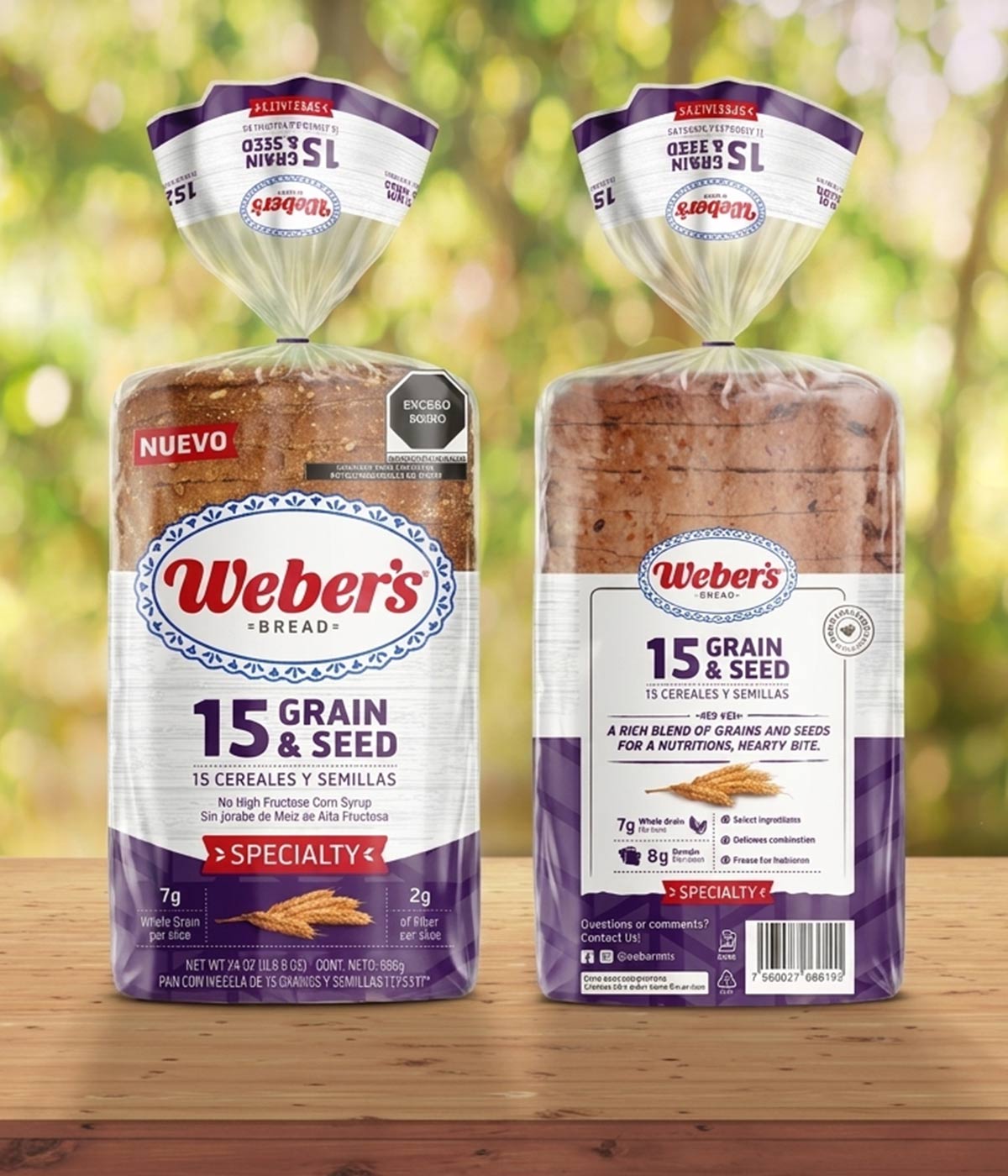 Imaginity, Weber´s, Specialty, Artisan Bread, Pack Design, 15 Grain And Seed, Nature,