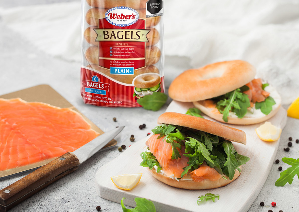 Imaginity, Weber´s, Traditional Bread, Bagels, Plain, Sandwich, USA