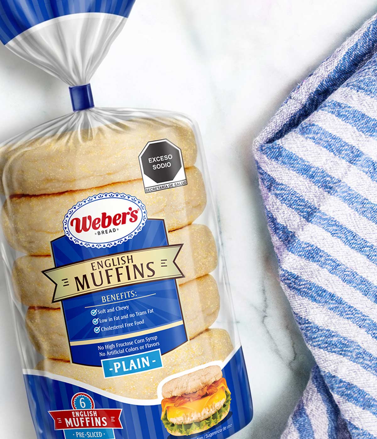 Imaginity, Weber´s, Bread, English Muffins, Plain, Packaging Design, Food