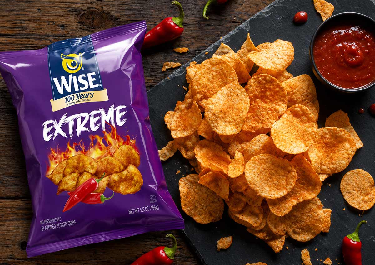 Imaginity, Wise Snacks Extreme, Packaging Design, chips Pack