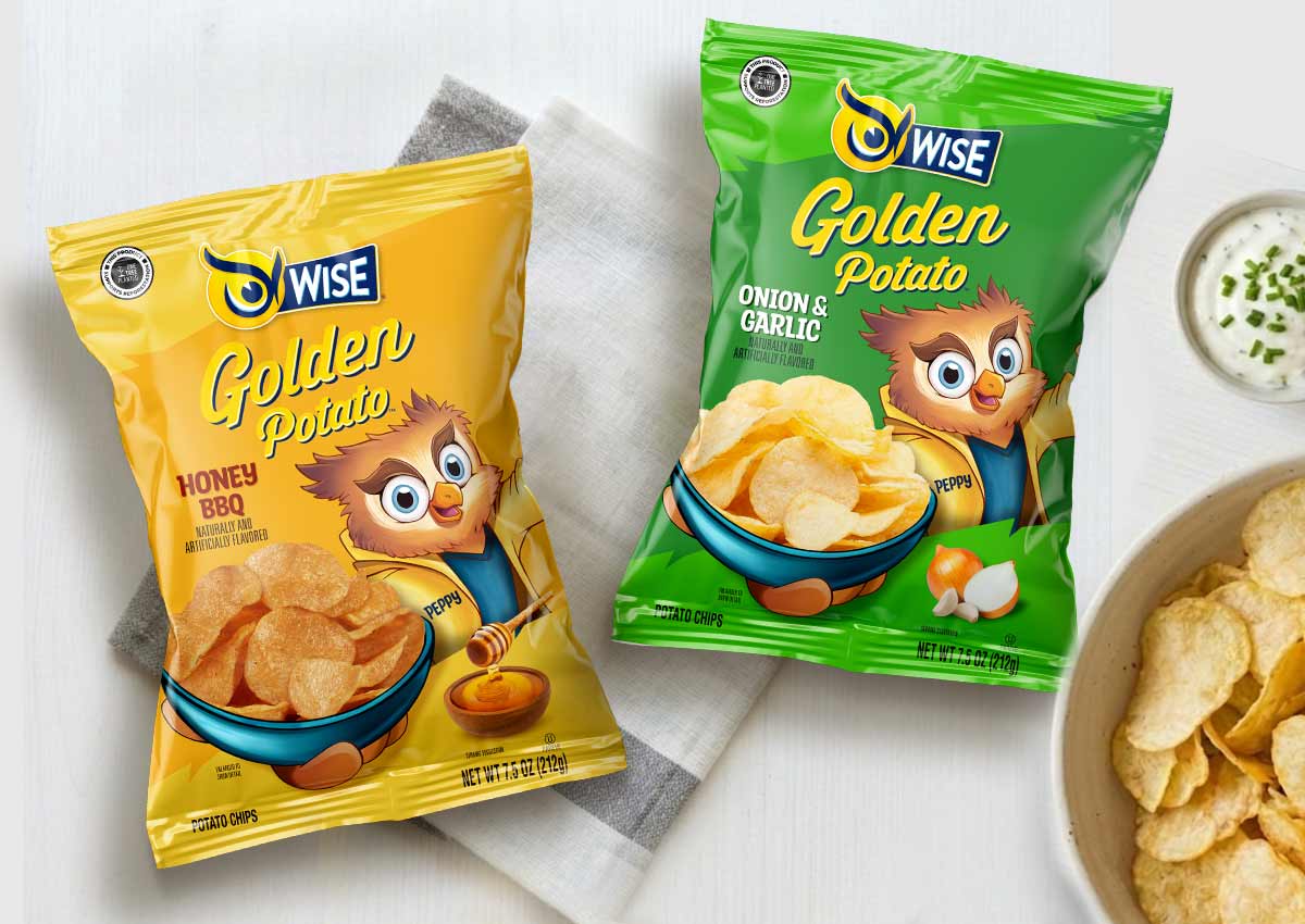 imaginity, wise peppy, packaging design, packs chips dip
