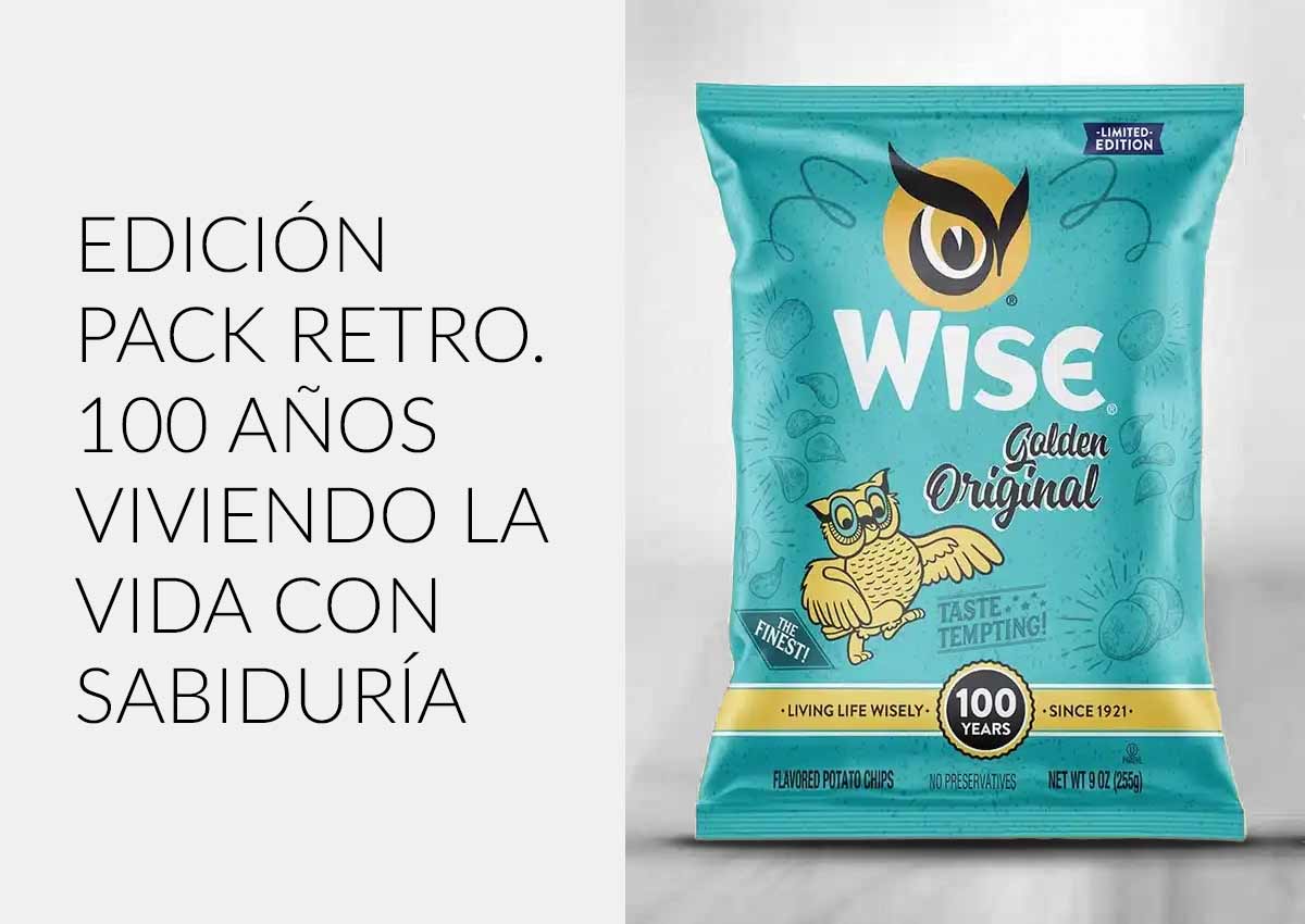 imaginity, wise retro, diseño de packaging, título, pack