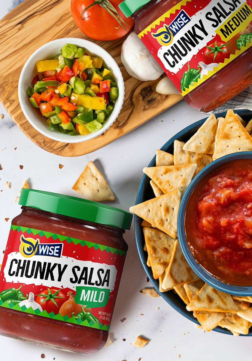 Imaginity, Wise Snacks, Chunky Salsa, Packaging Design, Branding