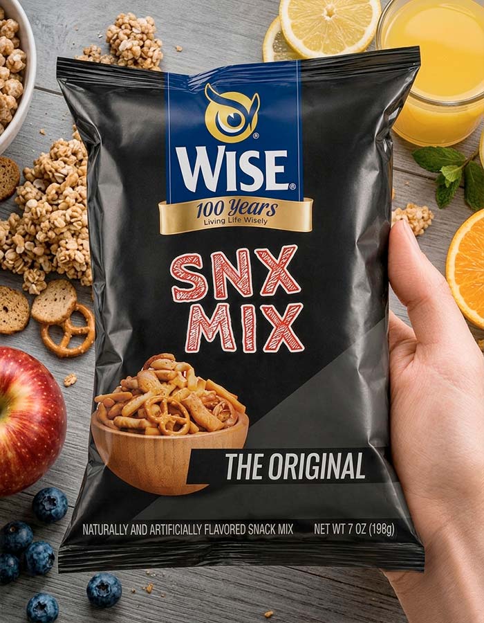 Imaginity, Wise Snacks, Snx Mix, Packaging Design, Snack Mix