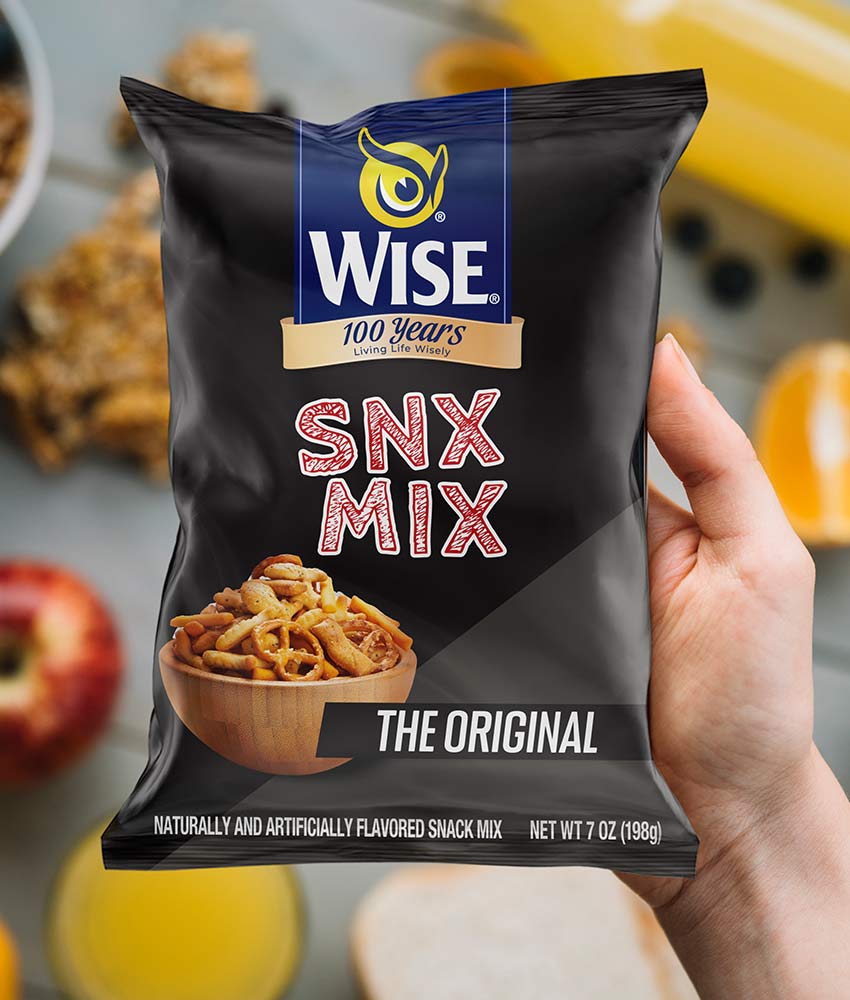 Imaginity, Wise Snacks, Snx Mix, Packaging Design, The Original