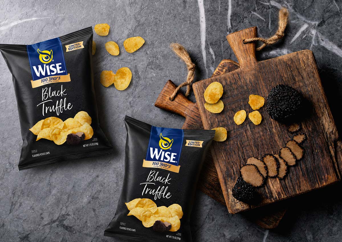 Imaginity, Wise Snack, Black Truffle, Premium Packaging Design, Potato Chips