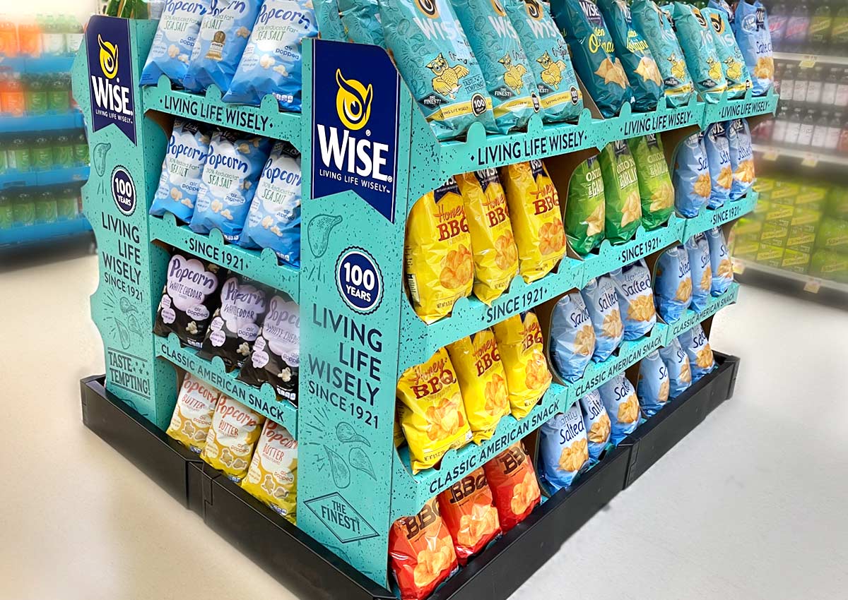Imaginity, Wise Snacks, 100 Years, Anniversary, Point Of Sale, Supermarket