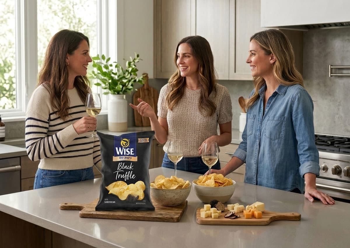 Imaginity, Wise Snacks, Black Truffle, Package, Potato Chips, Friends, Kitchen