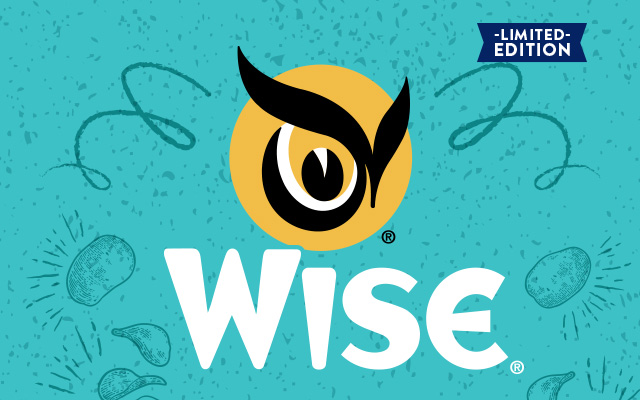 Detail of the brand's character in the Golden Original anniversary edition pack design for Wise, United States - Imaginity